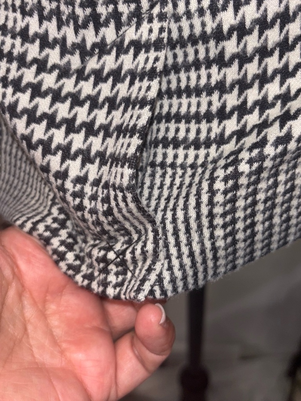 Lauren Ralph Lauren Black and White Glen Plaid Blazer - Picture 4 of 5